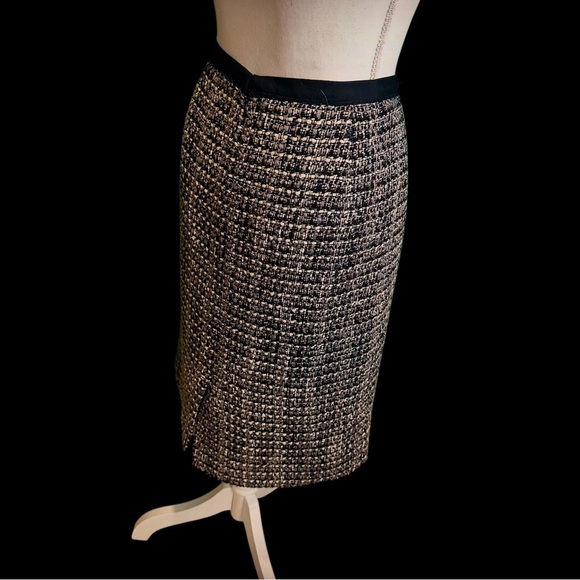 J. Crew ‘No. 2 Pencil Skirt’ in Black & Gray Marled “Midnight Tweed” Size 12 - Picture 12 of 16